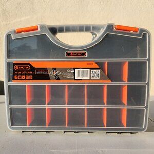 NEW 21 Compartment Plastic Portable Small Parts Organizer Tool Box Divider Divid